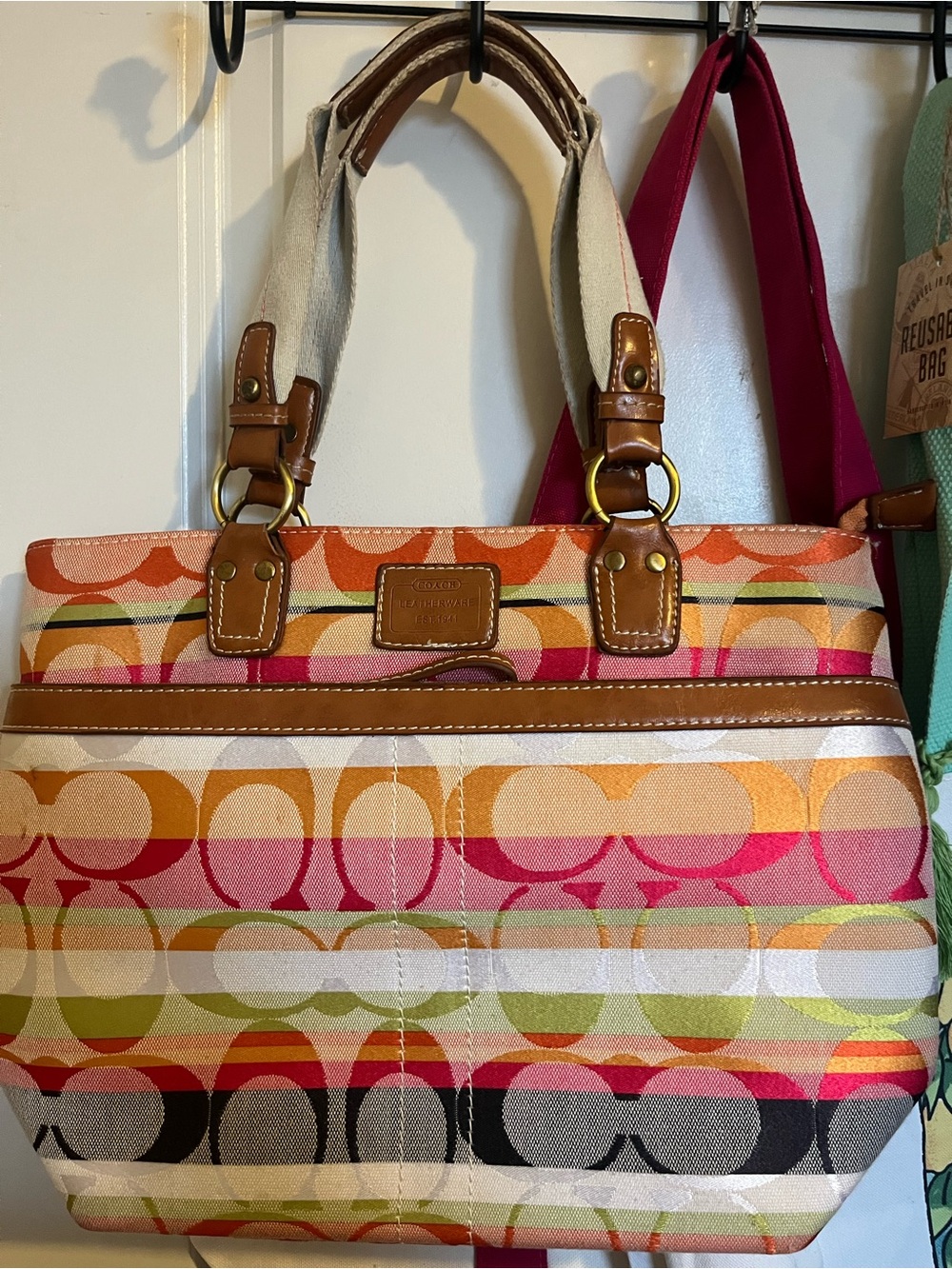 Coach Multicolor Signature Tote